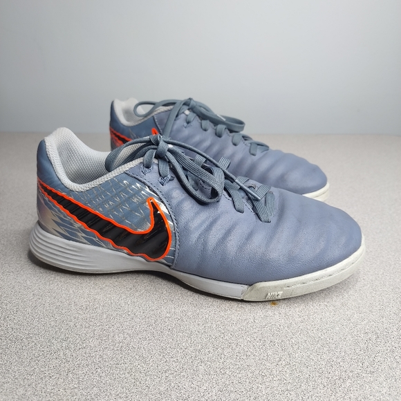 NIKE YOUTH LEGENDX 7 ACADEMY TF TURF SOCCER SHOES (ARMORY BLUE/BLACK/ - Picture 2 of 9